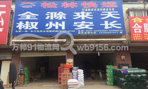 合肥到滁州物流公司,松林快運